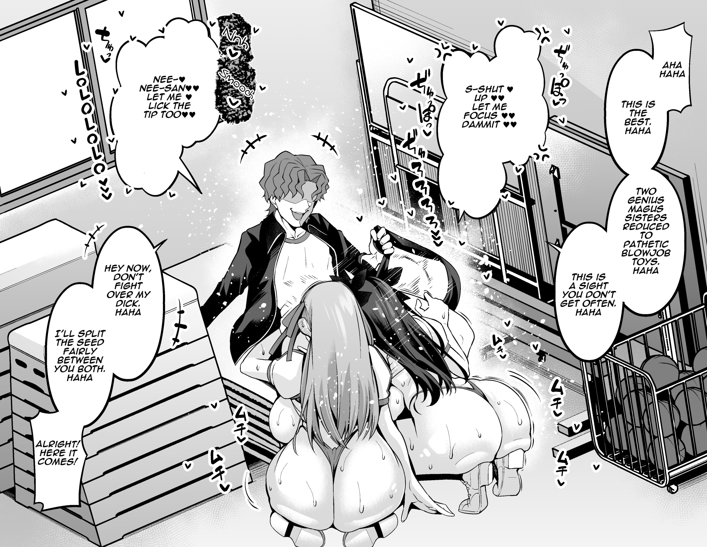 Hentai Manga Comic-Rin and Sakura are called to the gym storage room...❤-Read-8